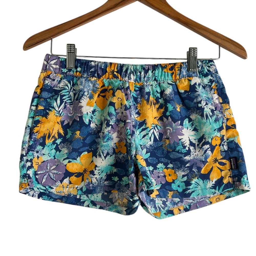 Patagonia Women’s Barely Baggies Board Shorts – Tropical Floral Neo Blue